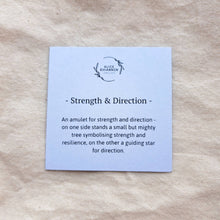 Load image into Gallery viewer, Strength & Direction Amulet | Tree & Star Double-Sided Mini Charm Necklace
