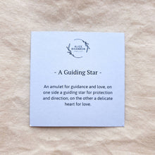 Load image into Gallery viewer, A Guiding Star Amulet | Star & Heart Double-Sided Mini Charm Necklace