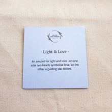 Load image into Gallery viewer, Light & Love Amulet | Love Hearts & Star Double-Sided Mini Charm Necklace