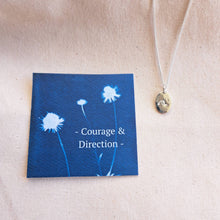 Load image into Gallery viewer, Courage & Direction Amulet | Wave & Stars Reversible Double-Sided Necklace