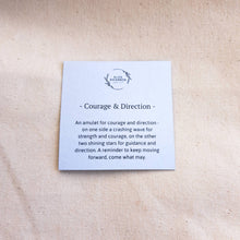 Load image into Gallery viewer, Courage & Direction Amulet | Wave & Stars Reversible Double-Sided Necklace