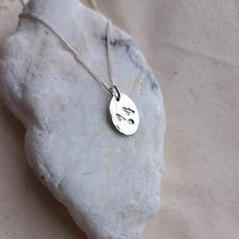 Load image into Gallery viewer, Joy & Strength Amulet | Flock of Birds & Evergreen Tree Double-Sided Necklace