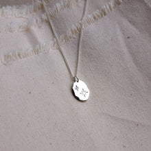 Load image into Gallery viewer, Strength & Direction Amulet | Evergreen Tree & Shining Stars Double-Sided Necklace