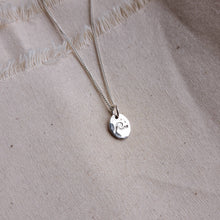 Load image into Gallery viewer, Courage & Love Amulet | Wave & Heart Double-Sided Mini Charm Necklace