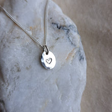 Load image into Gallery viewer, A Guiding Star Amulet | Star & Heart Double-Sided Mini Charm Necklace