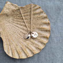 Load image into Gallery viewer, The Storyteller Necklace | Initial Charm Pebbles