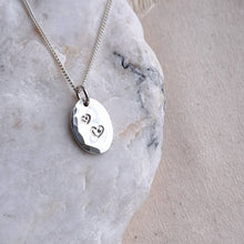 Load image into Gallery viewer, Courage & Love Amulet | Wave & Hearts Reversible Double-Sided Necklace