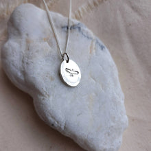 Load image into Gallery viewer, Freedom & Strength Amulet | Free Flying Bird & Evergreen Tree Double-Sided Necklace