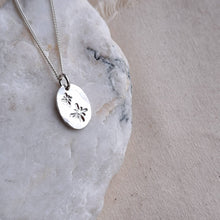 Load image into Gallery viewer, Courage & Direction Amulet | Wave & Stars Reversible Double-Sided Necklace