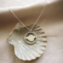 Load image into Gallery viewer, Recycled silver Isle of Wight necklace in ceramic shell