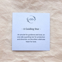 Load image into Gallery viewer, A Guiding Star Amulet | Star &amp; Heart Double-Sided Mini Charm Necklace
