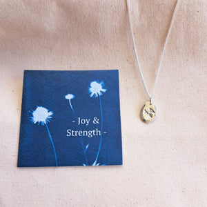 Joy & Strength Amulet | Flock of Birds & Evergreen Tree Double-Sided Necklace