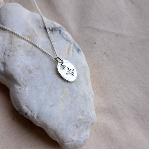 Strength & Direction Amulet | Evergreen Tree & Shining Stars Double-Sided Necklace