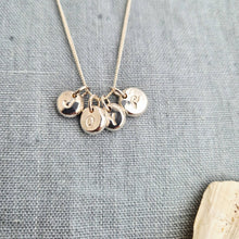 Load image into Gallery viewer, The Storyteller Necklace | Initial Charm Pebbles
